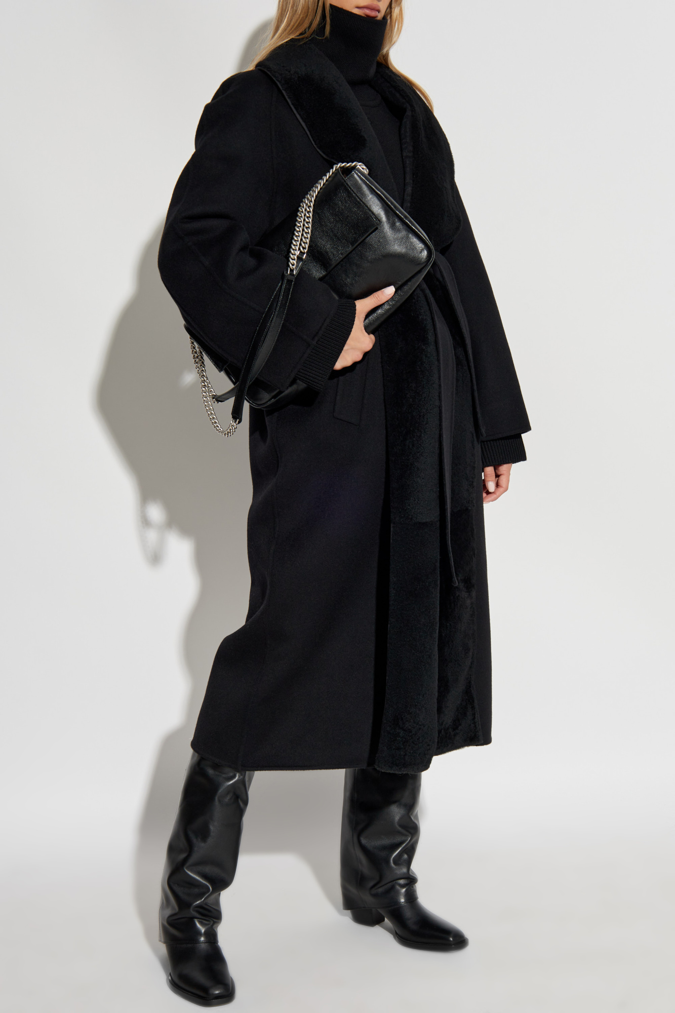Fendi Wool coat with fur collar | Women's Clothing | Vitkac